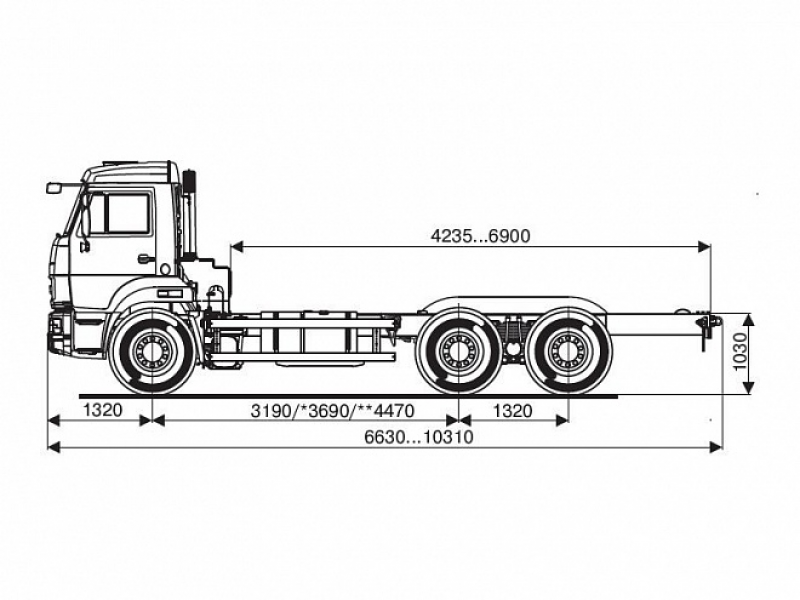 65115-3950-48(A5) Шасси КамАЗ