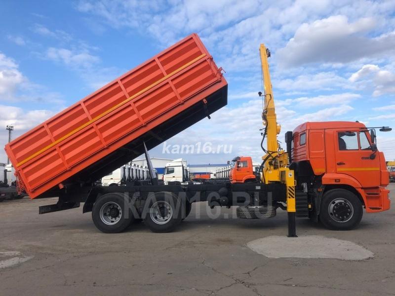 КАМАЗ 65115 самосвал с КМУ Soosan 513